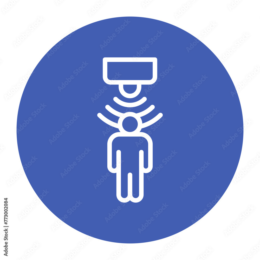 Poster presence sensor icon vector image. can be used for sensors.