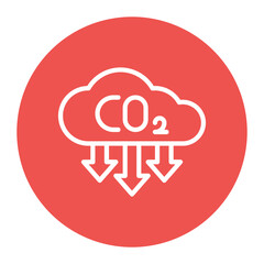 Greenhouse Gas Reduction icon vector image. Can be used for World Environment Day.