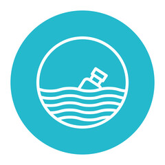 Ocean Conservation icon vector image. Can be used for World Environment Day.