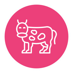 Cow icon vector image. Can be used for Eid al Adha.