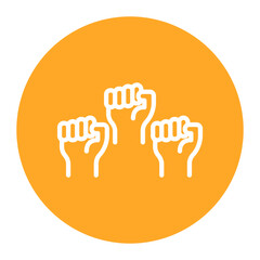 Protest icon vector image. Can be used for Protesting and Civil Disobedience.