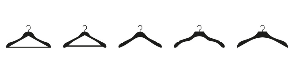 Hanger icon set. Vector illustration