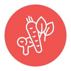 Vegetables icon vector image. Can be used for Lifestyles.