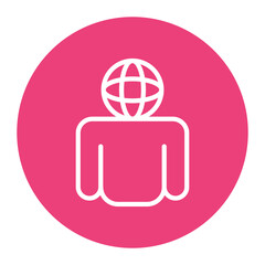 Worldview icon vector image. Can be used for Lifestyles.