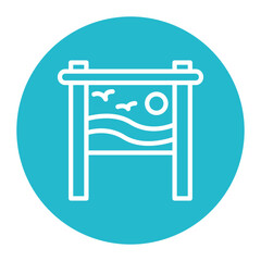 Scene icon vector image. Can be used for Filmmaking.