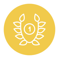 Laurel Wreath icon vector image. Can be used for Achievements.