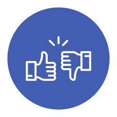 Thumbs Up icon vector image. Can be used for Award Events.