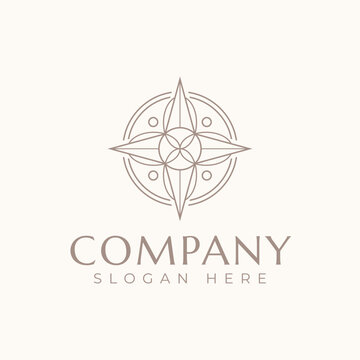 Compass Minimal Bohemian Line logo