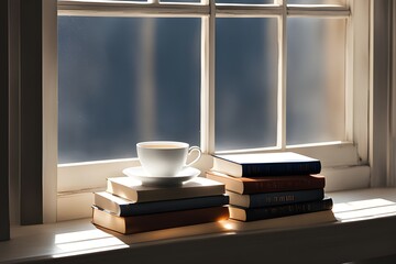 teacup and warm sunlight - obrazy, fototapety, plakaty