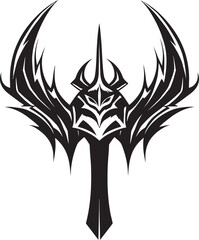 Axe of Annihilation Iconic Battle Axe Emblem Titans Thunder Fantasy Axe Vector Design