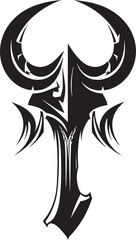 Axe of Ancients Fantasy Axe Vector Emblem Titans Tyrant Iconic Axe Emblem Design