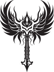 Titans Tumult Battle Axe Vector Graphic Spectral Slayer Fantasy Axe Symbolic