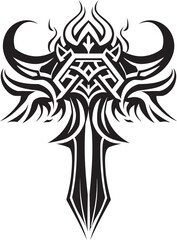 Celestial Cleaver Battle Axe Emblem Icon Druids Decimation Fantasy Axe Logo Design