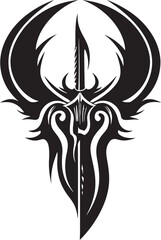 Spectral Slayer Fantasy Axe Icon Graphic Shadow Stalker Axe Logo Emblem