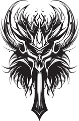 Rangers Reckoning Battle Axe Logo Design Phoenixs Fury Fantasy Axe Symbol Graphic