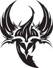 Phoenixs Fury Fantasy Axe Symbol Graphic Dragonborns Devastator Axe Vector Icon