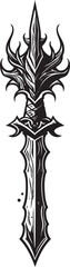 Elven Echelon Fantasy Sword Iconic Mystic Majesty Sword Emblem Graphic