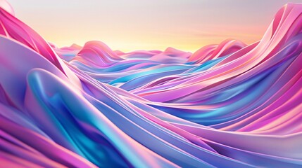 Pride Waves or Gay Pride Waves - This title could be used to represent the vibrant colors and the celebratory nature of the image. Generative AI