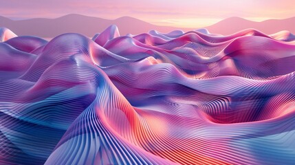 Pink Waves of Love A Valentine's Day Tribute to the Ocean Generative AI