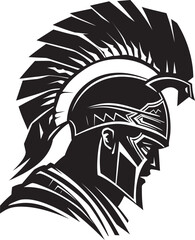 Brave Sentinel Warrior Icon Symbol Gallant Guardian Fresh Warrior Graphic Emblem