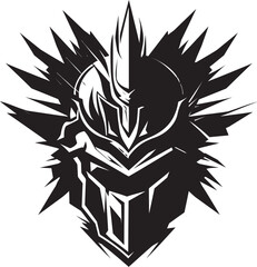 Fearless Frontline Fresh Warrior Logo Vector Vigilant Vigor Warrior Vector Emblem Design