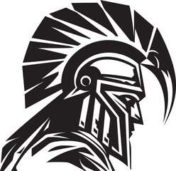 Shieldbearer Sentinel Warrior Logo Symbolic Courageous Guardian Fresh Warrior Emblem Icon