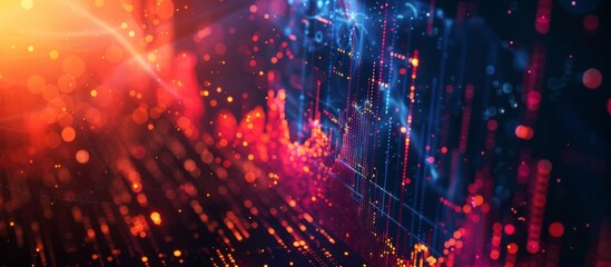 Obraz premium Trading background, cryptocurrency and crypto chart site