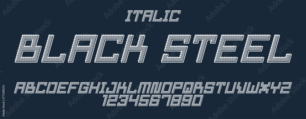 Aufkleber minimal geometric cyberpunk font, vector typeface in geometry minimalist square style, future techno