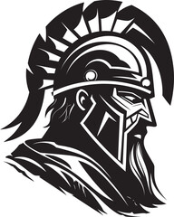 Vigilant Guardian Fresh Warrior Logo Icon Mighty Defender Warrior Vector Symbol