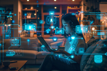 Person working on a computer