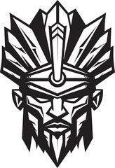 Bold Battlefront Warrior Vector Graphic Fierce Defender Fresh Warrior Emblem Symbol