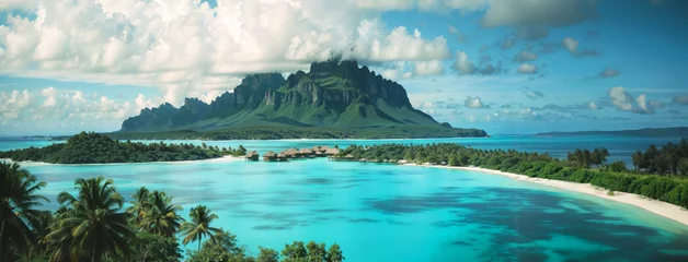 Wandaufkleber Bora Bora, Französisch-Polynesien island of Bora Bora