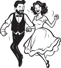 Blissful Beginnings Marriage Iconic Symbol Tender Ties Cute Couple Logo Design