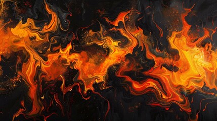Fiery Fusion A Sizzling September Scene Generative AI