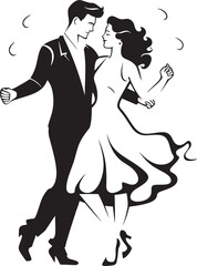 Cherished Connection Happy Marriage Graphic Joyful Journey Cute Couple Emblem