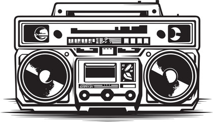Beatbox Brigade Hip Hop Logo Icon Sonic Streets Vector Icon Symbol