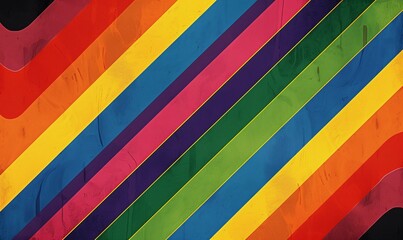 Colorful Stripes A Rainbow of Trends and Monthly Events Generative AI