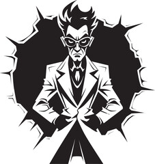 Inventive Insights Mad Scientist Emblem Brainy Brews Vector Logo Design