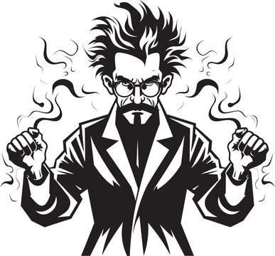 Chemical Concoctions Emblematic Scientist Icon Innovation Instincts Mad Scientist Logo