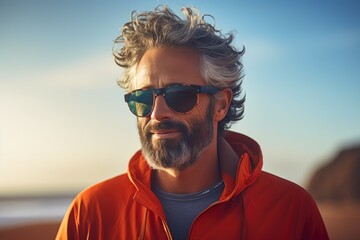 Ocean Mastery: Grey Waves and Glasses