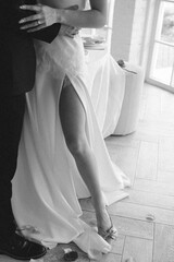 bride in dress