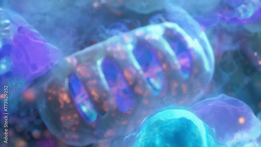 Poster a highresolution image of the inner membrane of a mitochondrion showcasing the intricate network of 