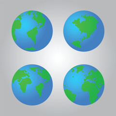 World Earth Day. Earth Logo. World Vector. Earth Logo. World Logo. EPS10