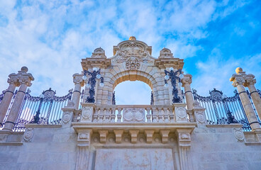 The Habsburg Gates of Buda Castle, Budapest, Hungary