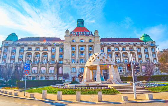 Gellert Hotel and Thermal Baths and Source House Pavilion, on March 3 in Budapest, Hungary