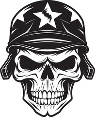 Skull Task Force Vector Logo Graphics Skull Phantom Battalion Military Icon Art