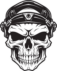 Skull Combat Legion Military Icon Art Skull Night Ops Army Vector Symbol