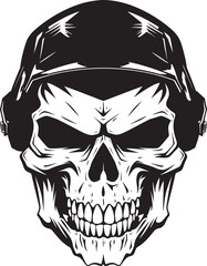Skull Fury Battalion Military Iconography Skull Assault Rangers Vector Logo Graphics