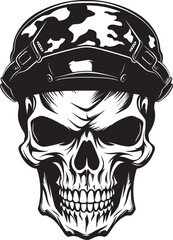 Skull Stealth Warriors Vector Logo Graphics Skull Special Ops Military Icon Design