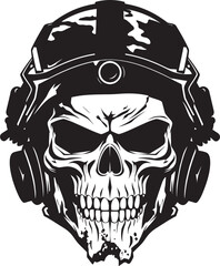 Skull Assault Squadron Military Iconography Skull Reconnaissance Battalion Vector Logo Graphics